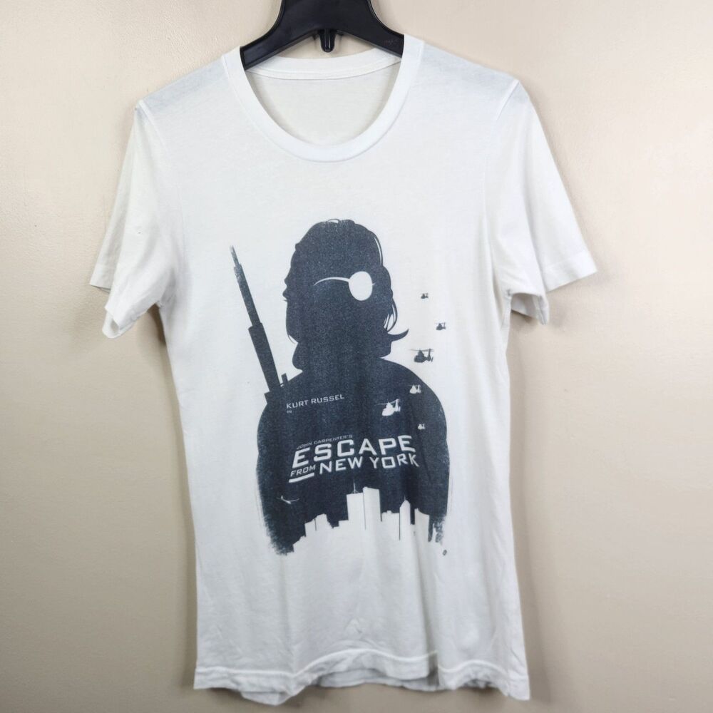 Escape From New York Movie Poster Womens Short Sleeve Frontside Graphic Tee S